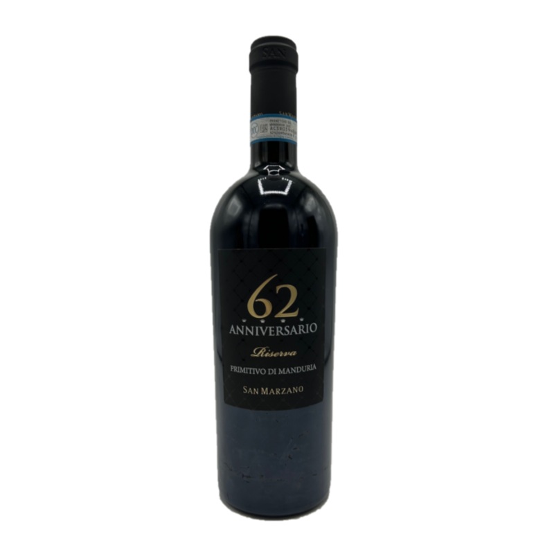 San Marzano Primivito Di Manduria Anniversario 62 Reserva 2019 750ml 14.5% – Italy Luca Maroni 98/100