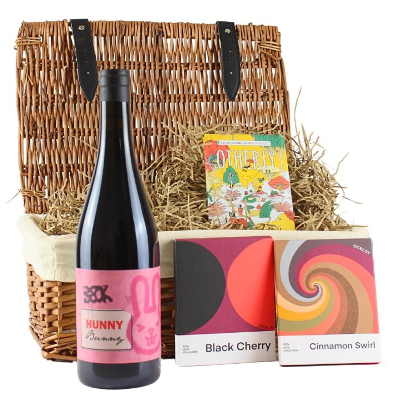 The Indulgence Hamper  Natural Red Wine & Artisan Chocolate
