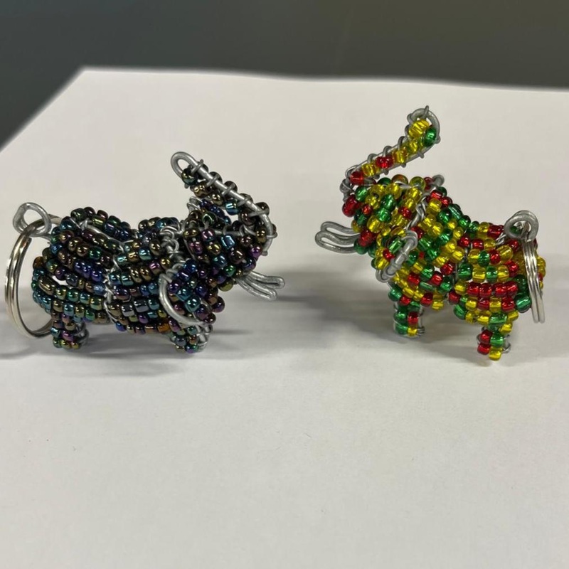Beaded Keyring – Elephant