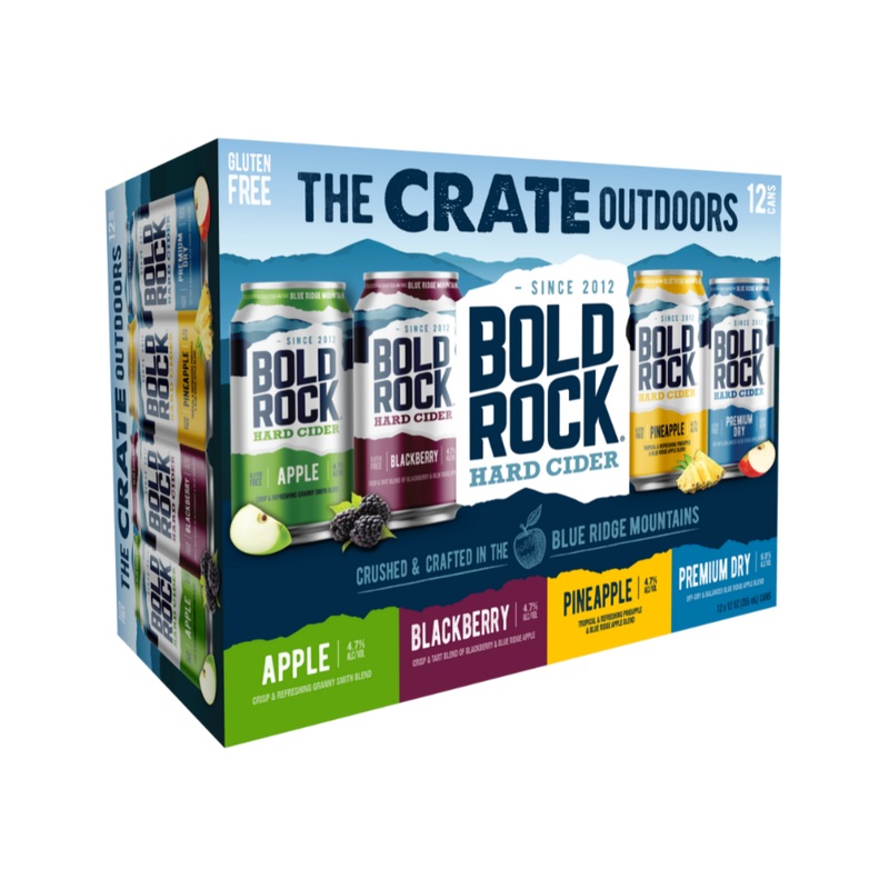 Bold Rock The Crate Outdoors Variety Pack 12 PACK 12 OZ CANS