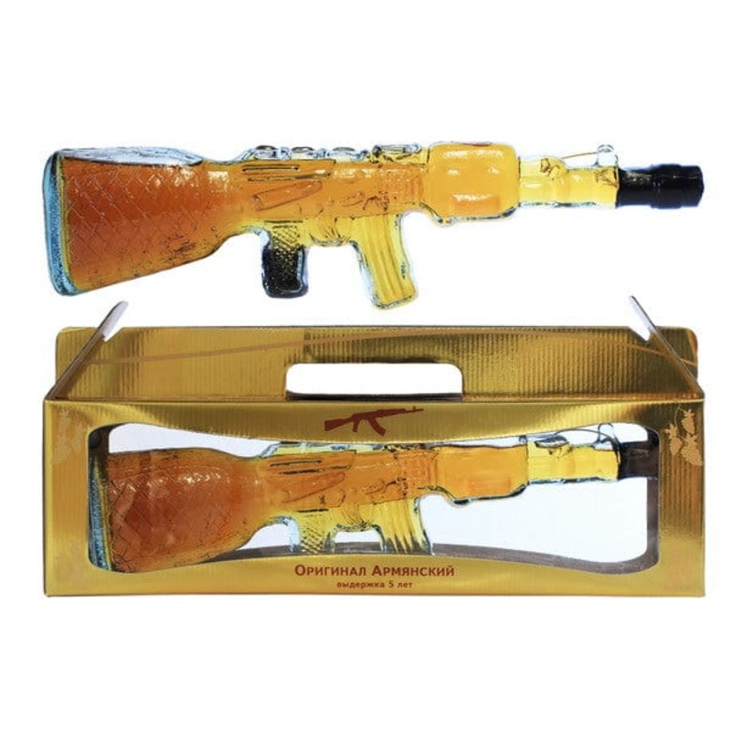 Brandy Filled Kalashnikov Gun Decanter 50cl