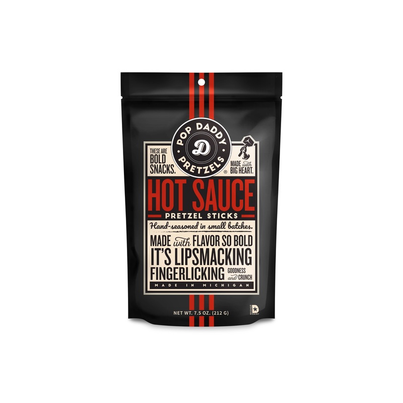 Pop Daddy Hot Sauce Pretzels 7.5 OZ