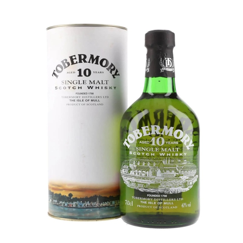 Tobermory 10 Year Old Island Single Malt Scotch Whisky Old Design 70cl