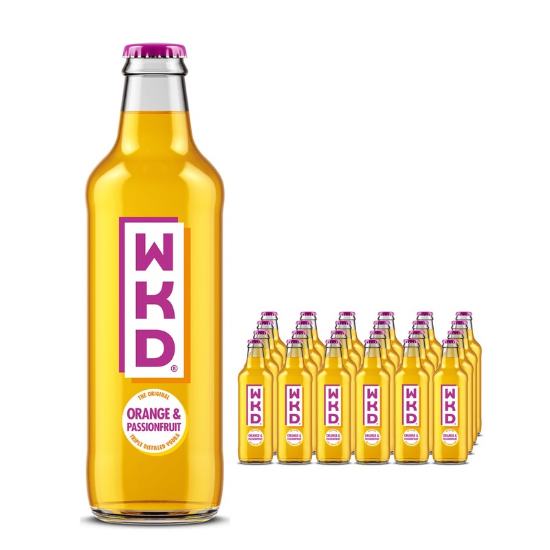 WKD Orange & Passionfruit Original Vodka Mix Multipack, 24 x 275 ml
