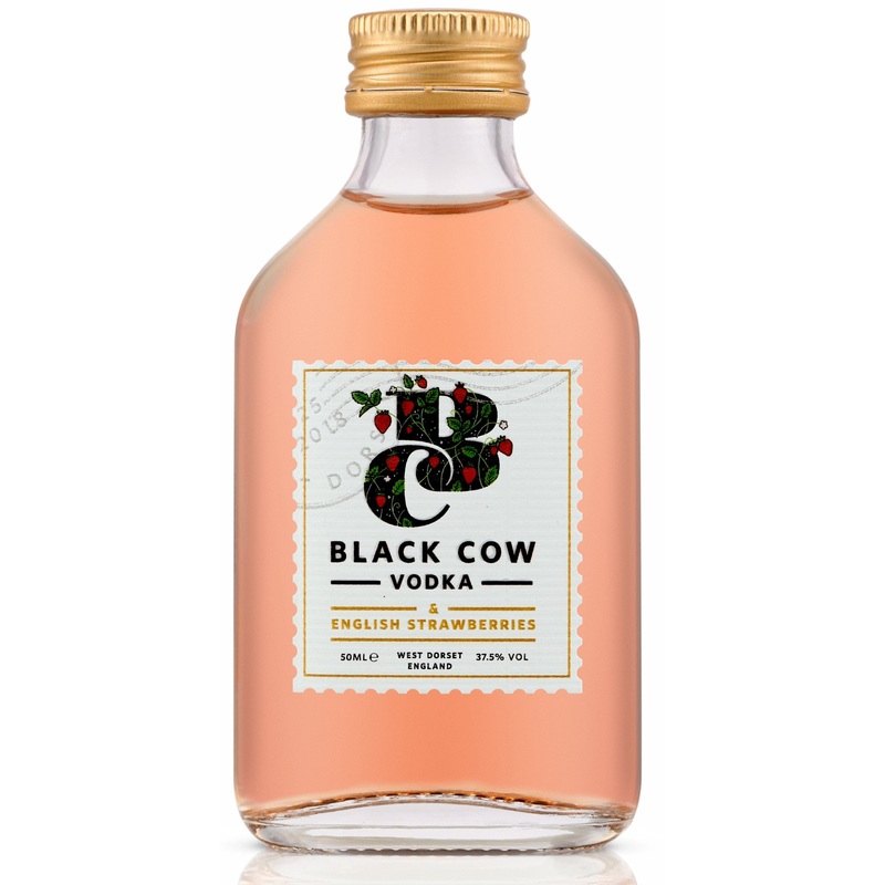 Black Cow Vodka & English Strawberries Miniature 5cl