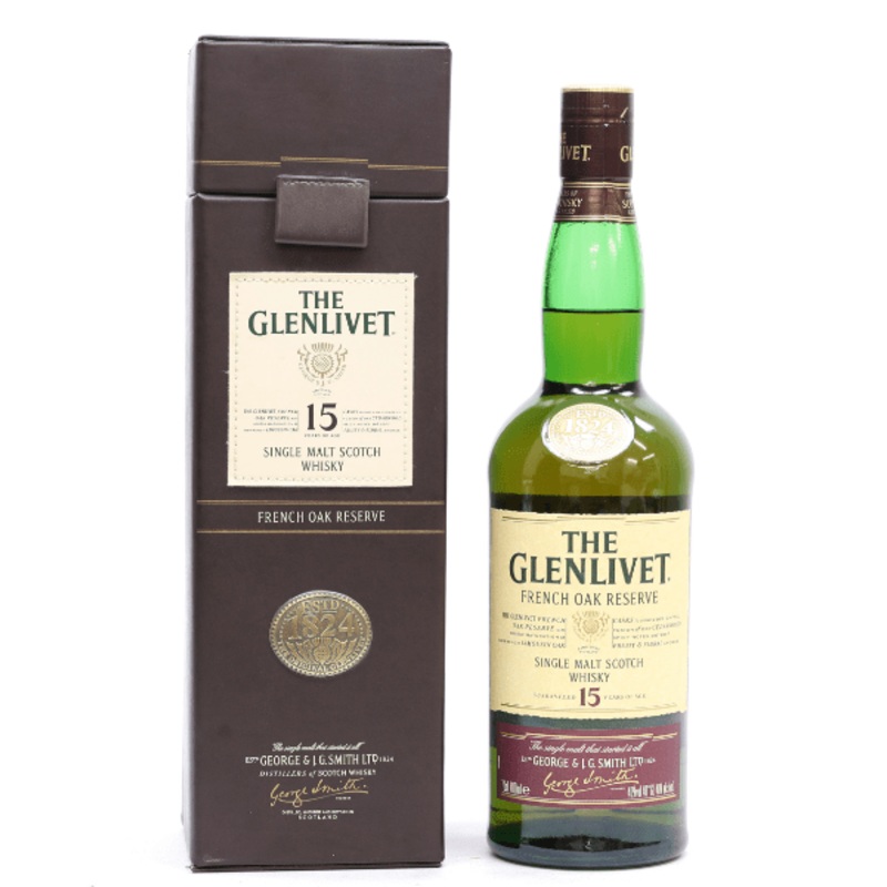 Glenlivet 15 Year Old French Oak Reserve Leather Case 70cl