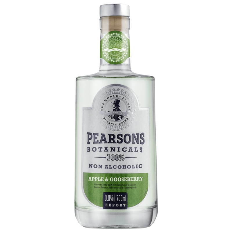 Pearsons Botanicals Apple & Gooseberry Alcohol Free Gin Alternative 70cl