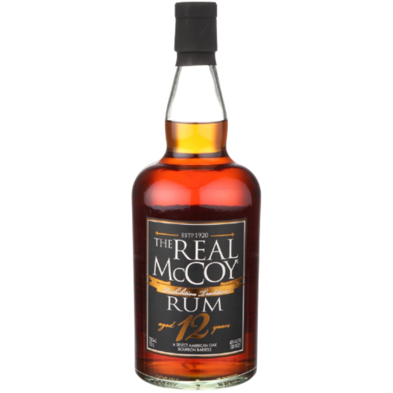 The Real Mccoy Aged Rum Single Blended 12 Yr 80 750 ML