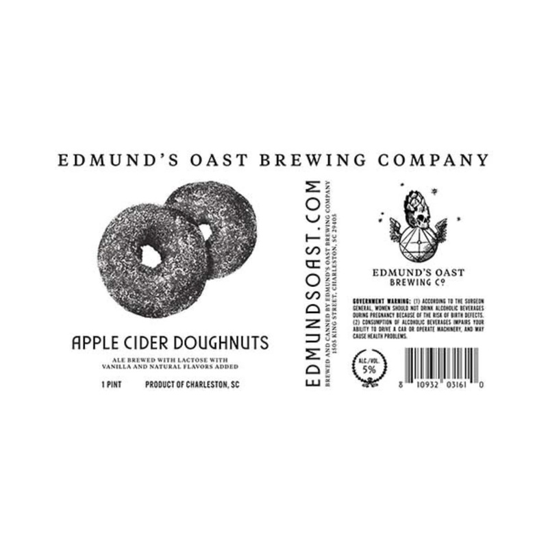 Edmund’s Oast Apple Cider Doughnuts Blonde Ale 4 PACK 16 OZ CANS