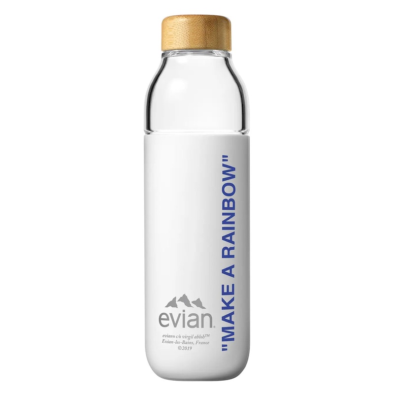 Evian x Soma Water Bottle – Bold Blue | Virgil Abloh, 500 ml