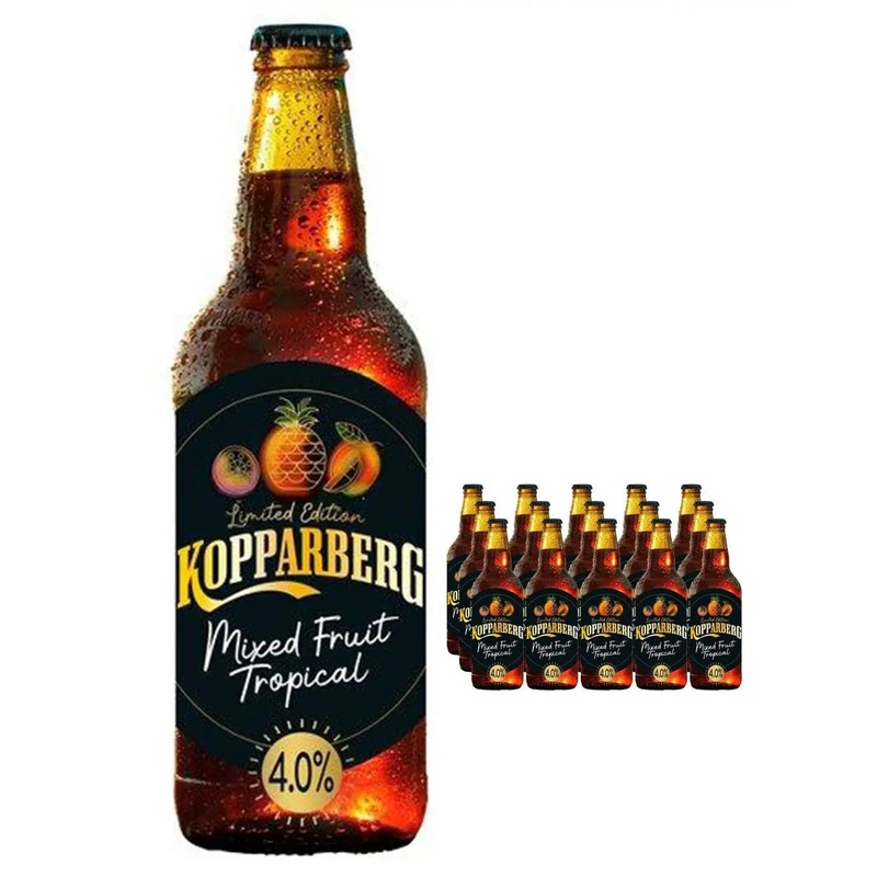 Kopparberg Mixed Fruit Tropical Premium Cider Multipack, 15 x 500 ml