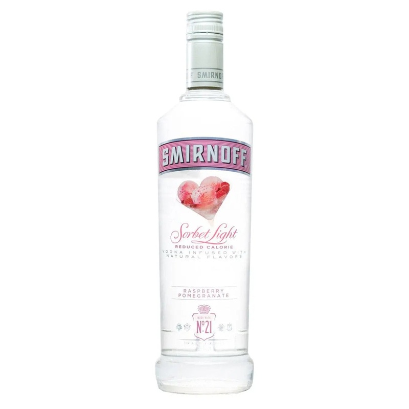 Smirnoff Sorbet Light Raspberry Pomegranate Vodka, 75 cl