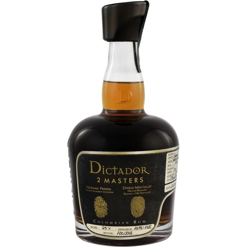 Dictador Aged Rum 2 Masters Barton Rye 36 Year 750 ML