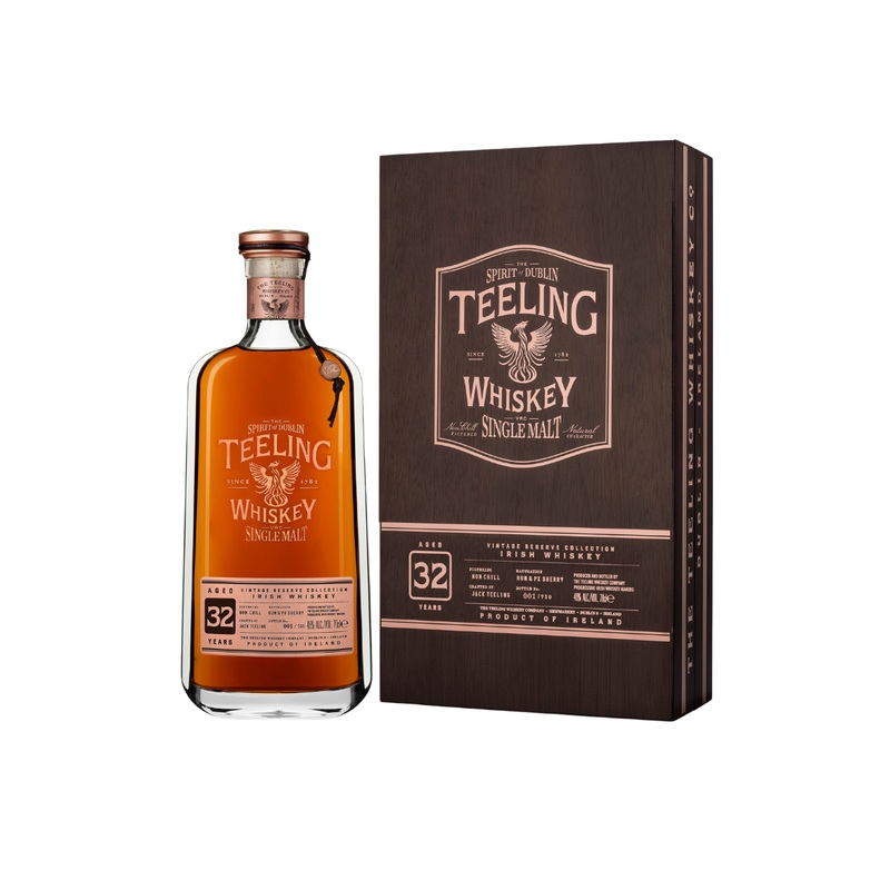 Teeling Vintage Reserve Collection Rum & PX Sherry Cask Finish 32 Year Old Single Malt Whiskey 46% abv 70cl