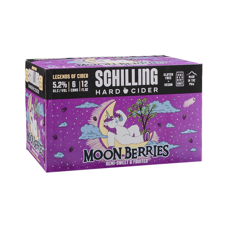 Schilling Cider Moon Berries 6 PACK 12 OZ CANS