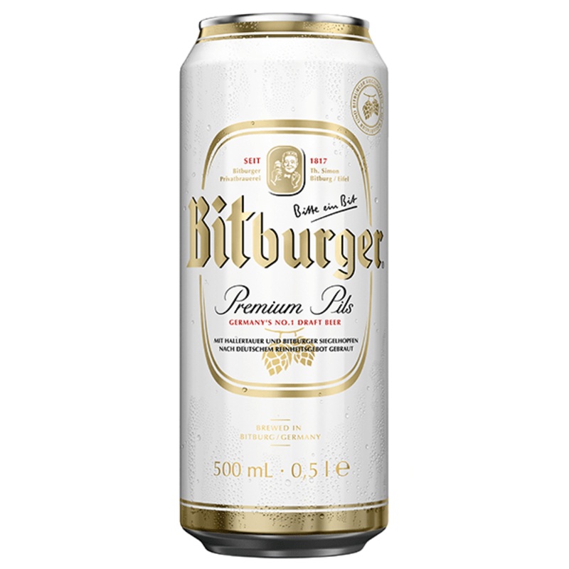 Bitburger Pilsner Cans 24x500ml
