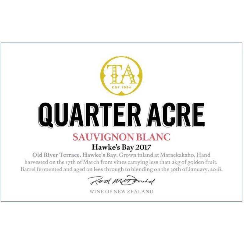 Quarter Acre Hawke’s Bay Sauvignon Blanc 750ml