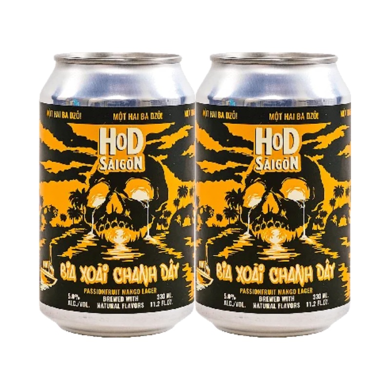 Heart of Darkness Brewery Saigon Passionfruit Mango Lager 4 PACK 11.2 OZ CANS