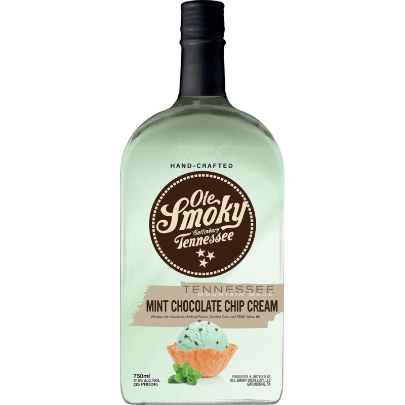 Ole Smoky Mint Chocolate Chip Cream Liqueur 750 ML