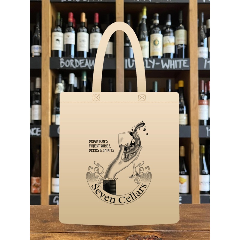 Seven Cellars “Slosh” Printed Tote Bag