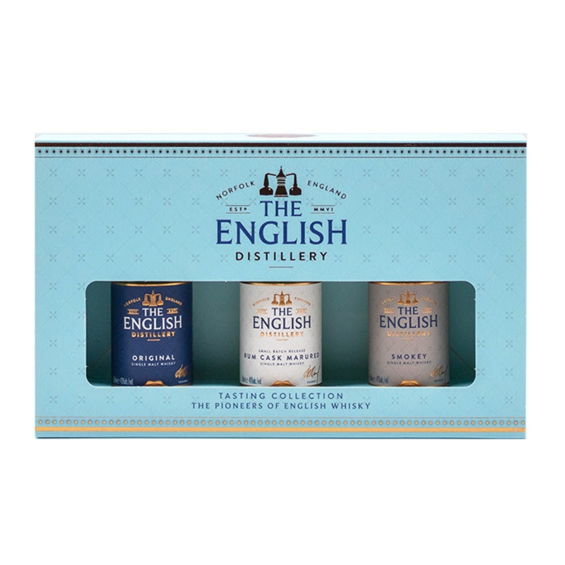 The English Whisky Company Tasting Collection Miniature Gift Pack, 3 x 5cl