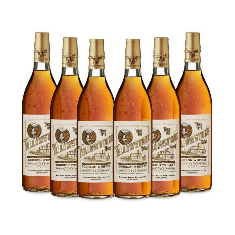 Yellowstone Select Kentucky Straight Bourbon Whiskey 6 Pack