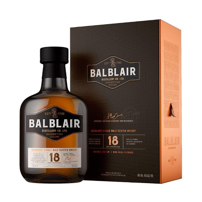 Balblair 18 Year Highland Single Malt Scotch Whiskey 750mL