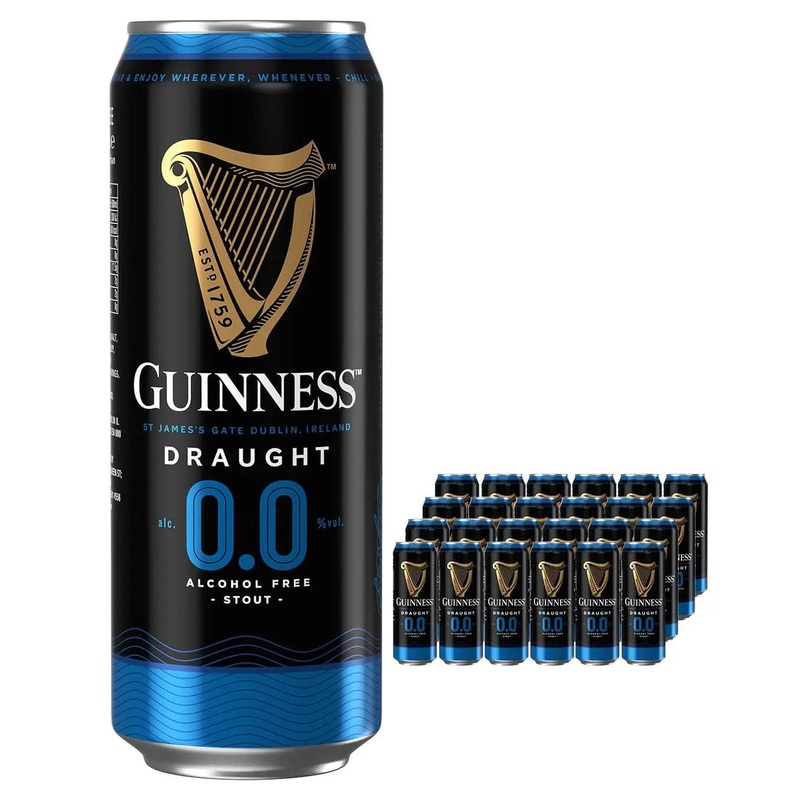 Guinness Draught Alcohol Free Beer, 24 x 440 ml