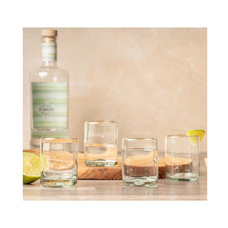 Handblown Shooter Glass Clear