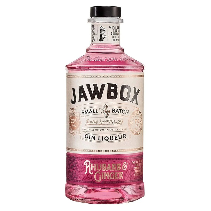 Jawbox Rhubarb and Ginger Gin Liqueur, 70 cl