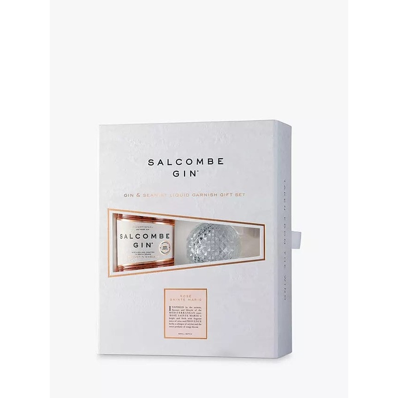 Salcombe Gin Rose & Seamist Liquid Garnish Gift Set 50cl