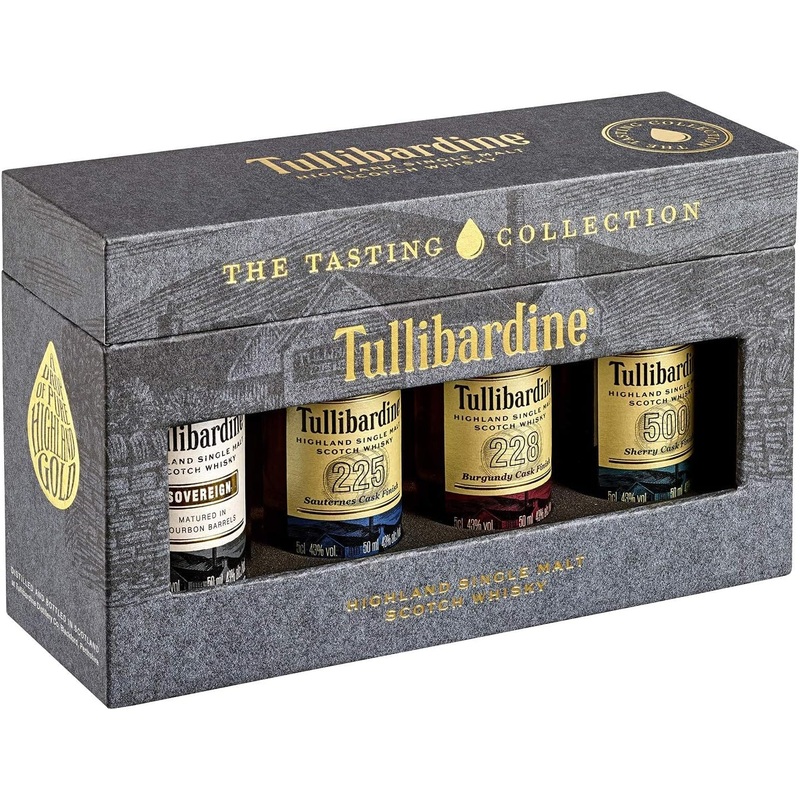 Tullibardine Highland Single Malt Scotch Whisky Tasting Collection 4x5cl