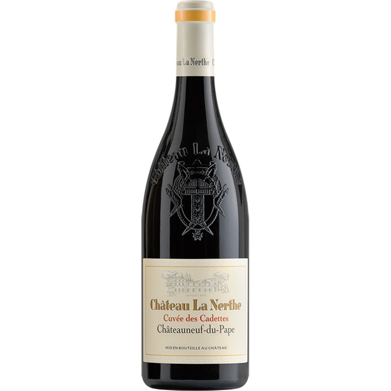 Chateau La Nerthe “Cuvee des Cadettes” Chateauneuf-du-Pape Rouge Organic,  2017 (Case)