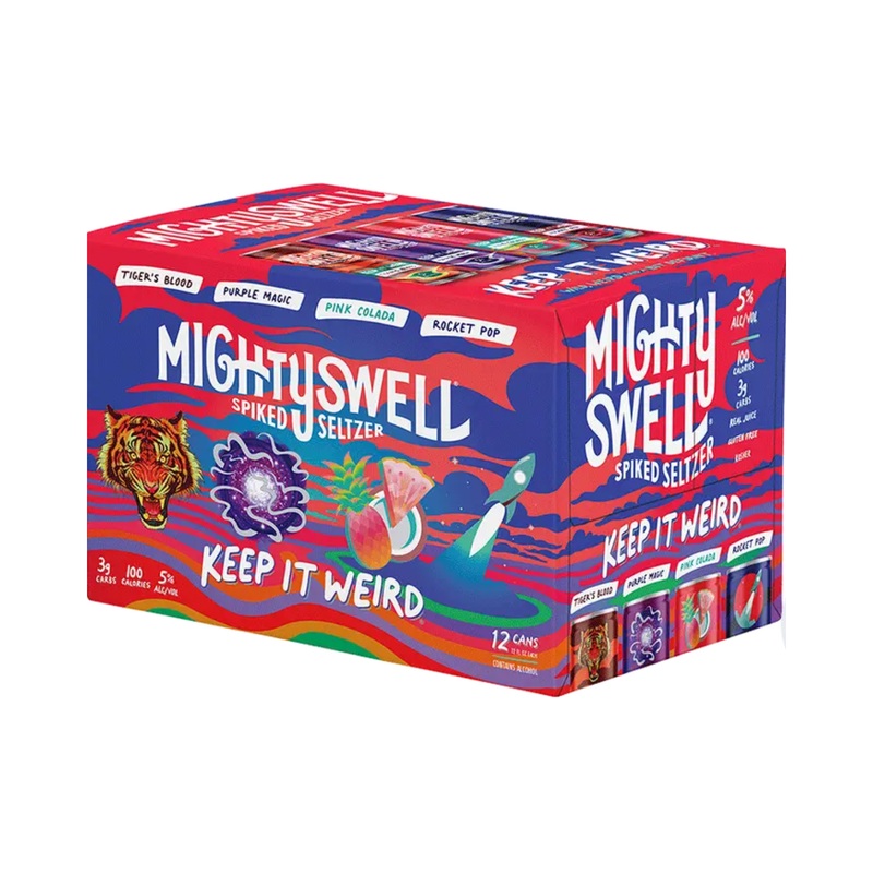 Mighty Swell “Keep It Weird” Hard Seltzer Variety Pack 12 PACK 12 OZ CANS