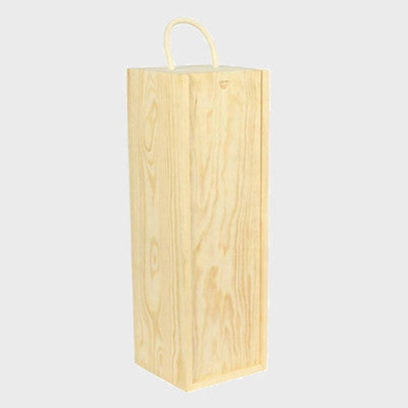1 Magnum Bottle Wooden Box with Sliding Lid 1 Magnum Bottle Wooden Box with Sliding Lid