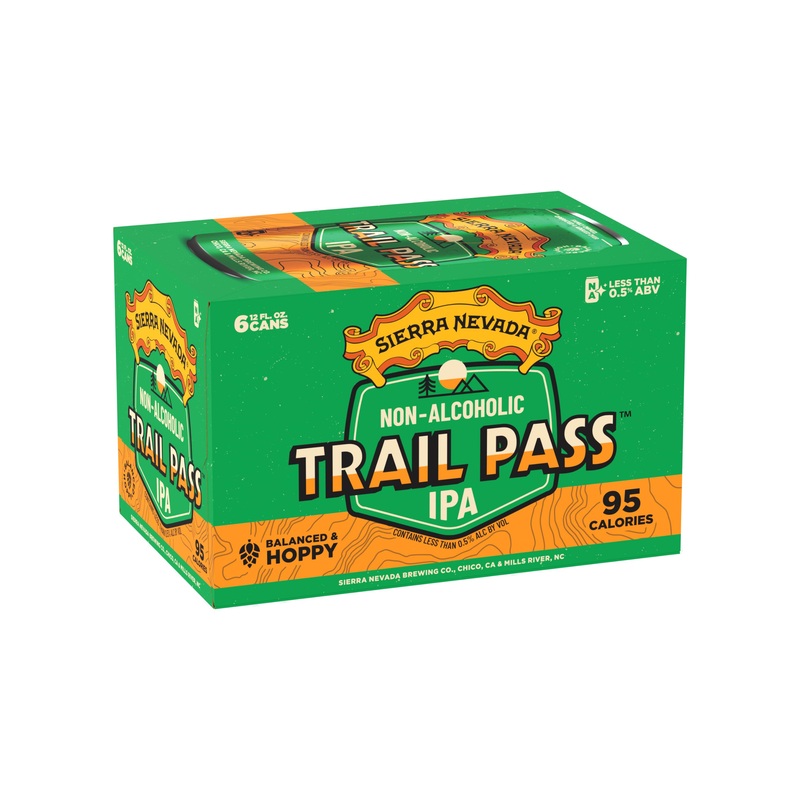Sierra Nevada Trail Pass IPA (Non-Alcoholic) 6 PACK 12 OZ CANS