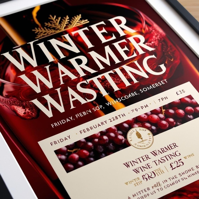 Winter Warmer Wine Tasting – Friday 28th February 7-9 pm