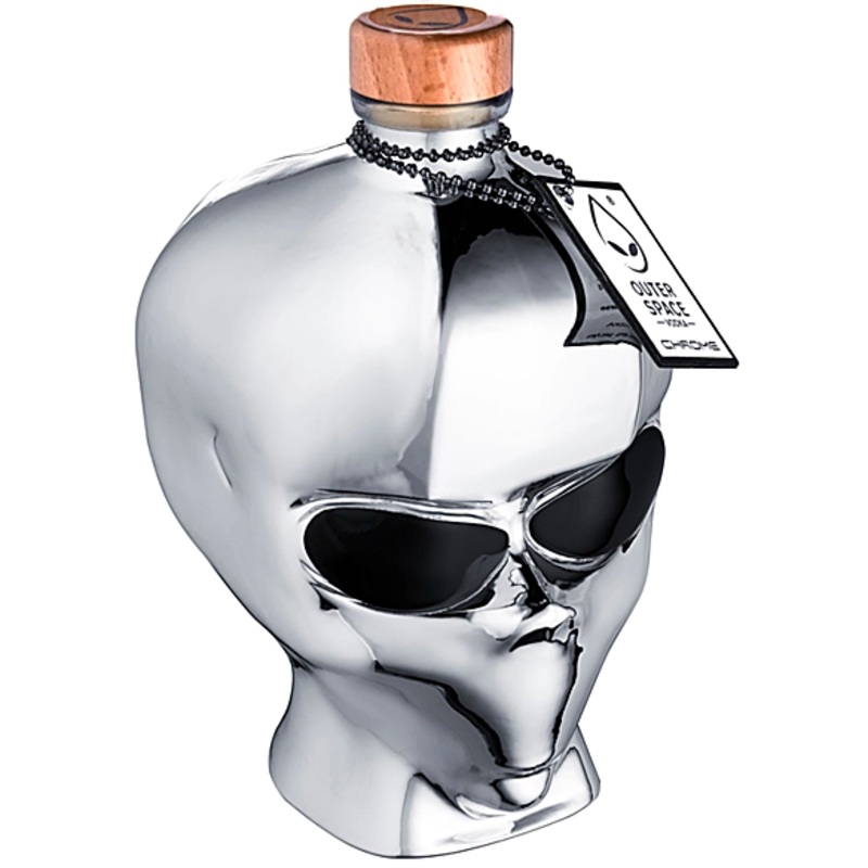 Outer Space Alien Vodka Chrome Edition