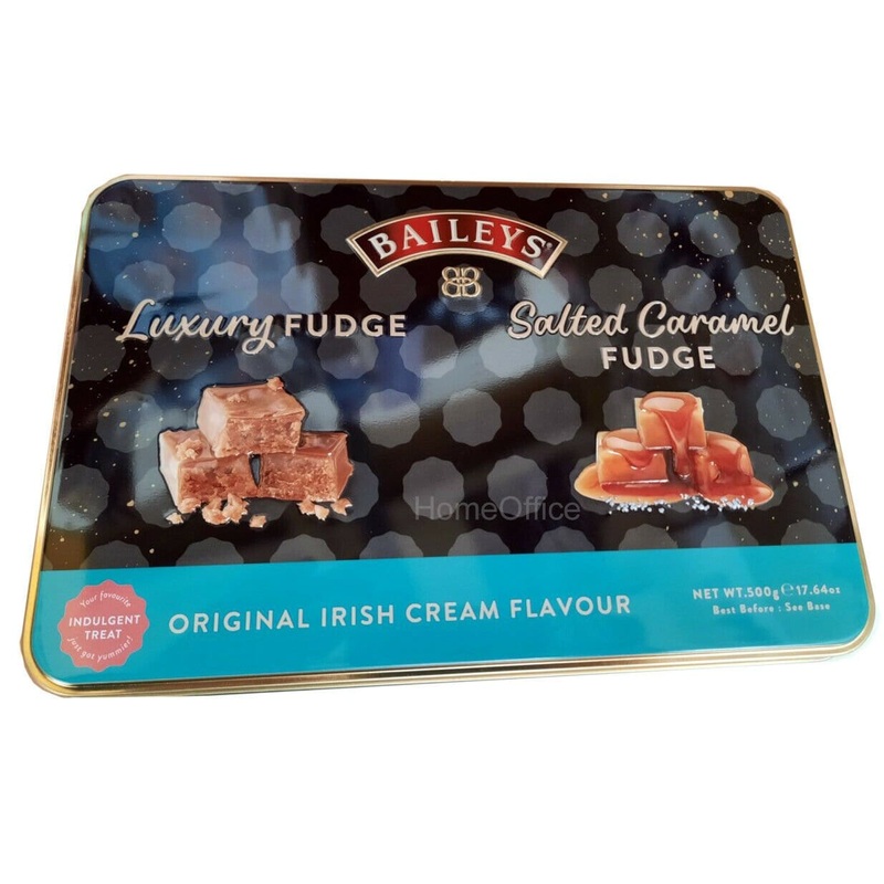 Baileys Luxury Fudge and Salted Caramel Fudge 500g Tin
