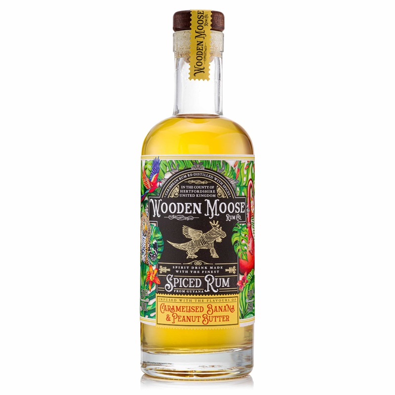 Wooden Moose Caramelised Banana & Peanut Butter Spiced Rum 50cl
