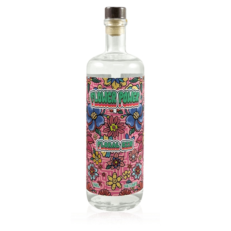 The Custom Spirit Company Flower Power Floral Gin 70cl