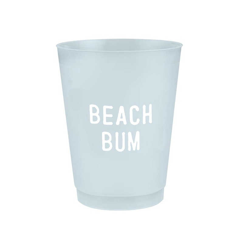 “Beach Bum” Frosted Cups 8 PACK