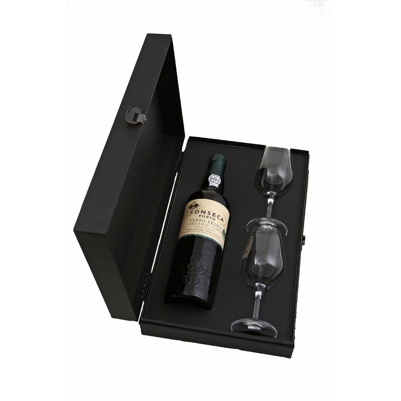Fonseca Terra Prima Organic Port 75cl & Two Glasses Gift Pack