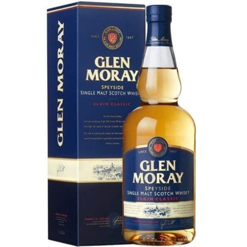 Glen Moray Elgin Classic Single Malt Scotch Whisky Gift Box 70cl