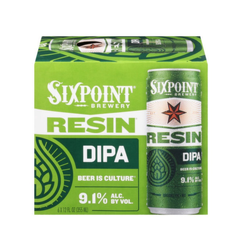 Sixpoint Resin DIPA 6 PACK 12 OZ CANS
