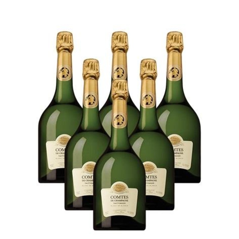 Taittinger Comtes de Champagne 2011/2013, Blanc de Blancs 6 Champagne Case 6 Bottle Case 6x75cl