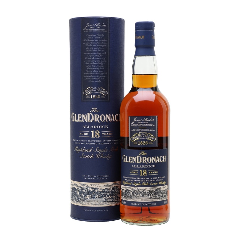 The GlenDronach 18 Year Old Allardice Highland Single Malt Scotch Whiskey 750 ML