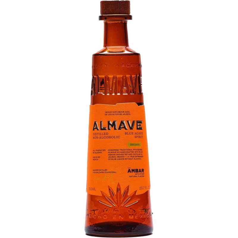 Almave Ambar Distilled Alcohol Free Blue Weber Spirit 70cl