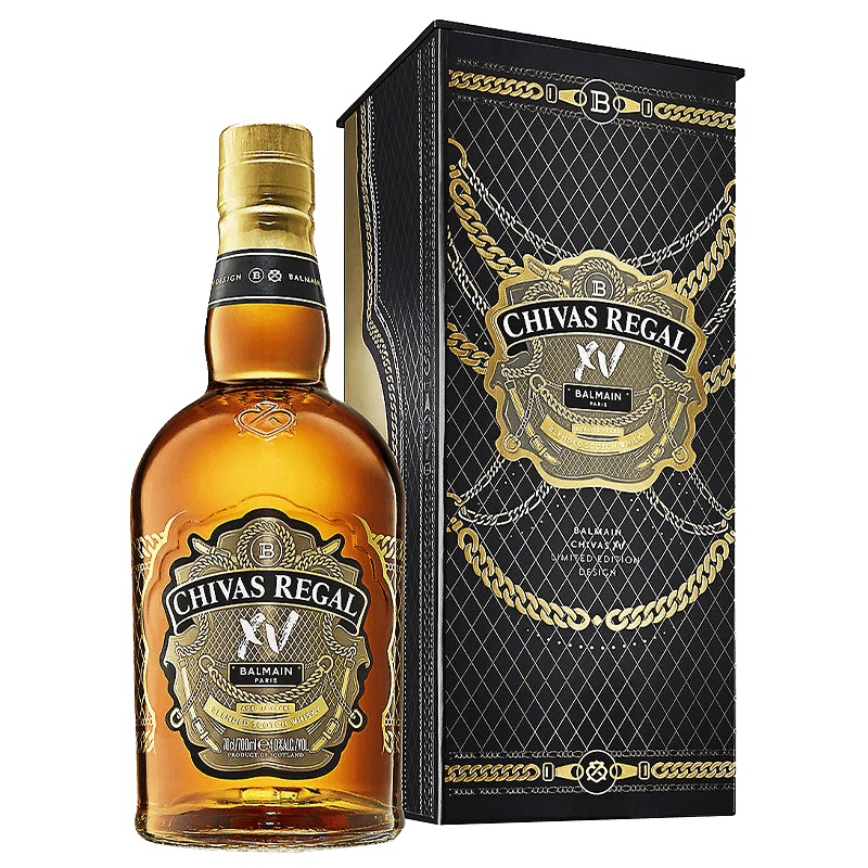 Chivas Regal XV Balmain Limited Edition Blended Scotch Whisky 70cl