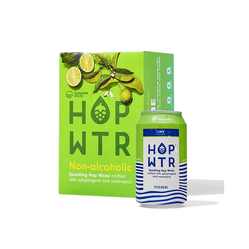 HOPWTR Lime (Non-Alcoholic) 6 PACK 12 OZ CANS